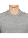 Wool Jersey 4-Bar Long Sleeve T-Shirt Light Grey - THOM BROWNE - BALAAN 6