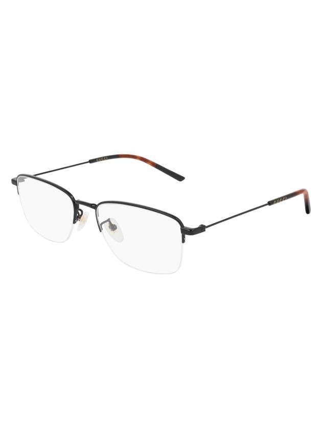 Eyewear Square Metal Glasses Black - GUCCI - BALAAN.