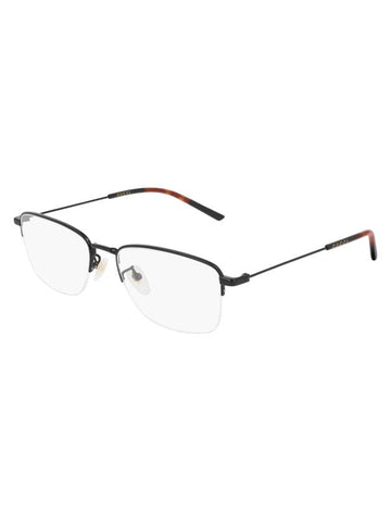 Eyewear Square Metal Glasses Black - GUCCI - BALAAN.