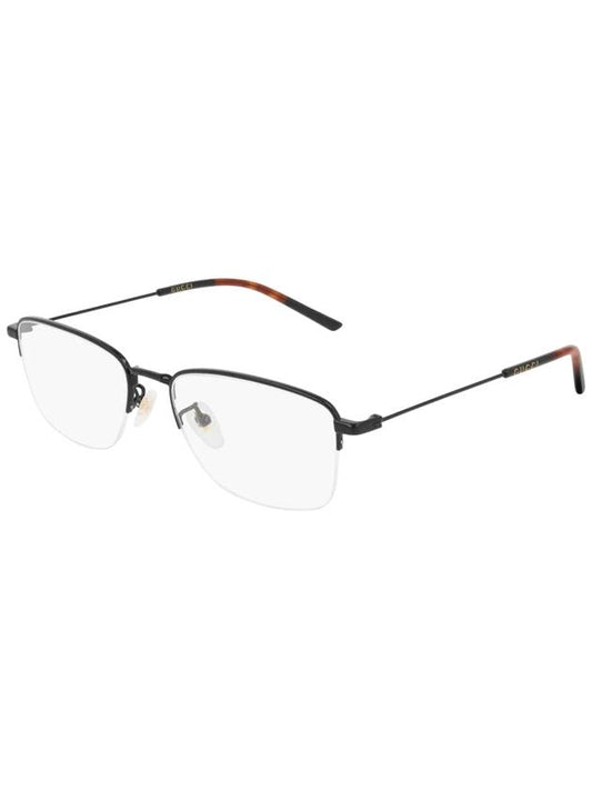 Eyewear Square Metal Glasses Black - GUCCI - BALAAN.