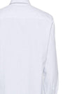 Heart Logo Stripe Button Cotton Long Sleeve Shirt White Antique Clay - AMI - BALAAN 4