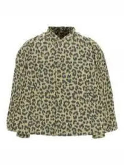 Leopard Print Short Cape Jacket Yellow - DIOR - BALAAN 2