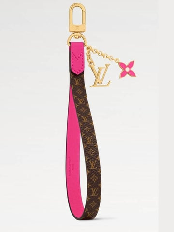 Maxi Dragonne Key Holder Pink - LOUIS VUITTON - BALAAN 1