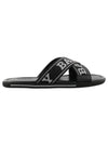 Logo Bonk Slippers Black - BALLY - BALAAN 2