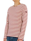 Minquiers Modern Stripe Long Sleeve T-Shirt Ecru Persan - SAINT JAMES - BALAAN 4