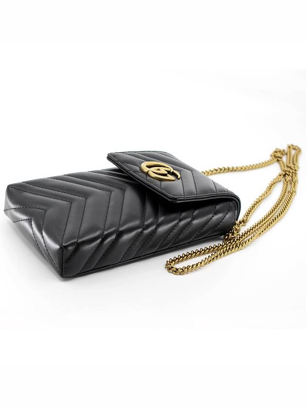 Marmont Matelasse Chain Mini Bag Black - GUCCI - BALAAN 6