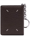 Stitch Keyring Leather Card Wallet Brown - MAISON MARGIELA - BALAAN 5