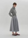 rohmer wool skirt hush blue - JUN BY JUN K - BALAAN 3