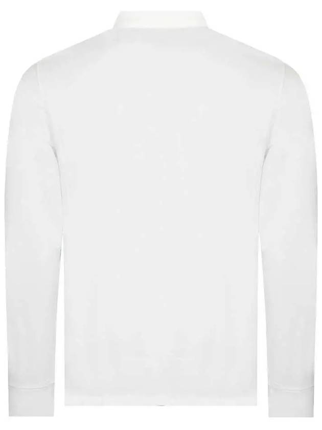 Pony Logo Slim Fit Long Sleeve PK Shirt White - POLO RALPH LAUREN - BALAAN.