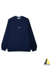 Micro Logo Cotton Sweatshirt Navy - MSGM - BALAAN 2