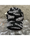 All-Over Logo Cotton Ball Cap Black - VETEMENTS - BALAAN 3