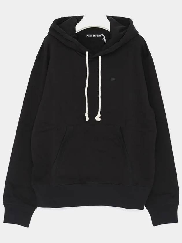 Small Logo Patch Hoodie Black - ACNE STUDIOS - BALAAN 2