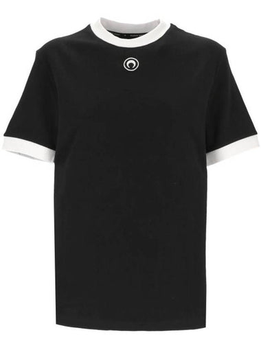 Short Sleeve T Shirt MTT088ACJER0011 BK99 Black - MARINE SERRE - BALAAN 1