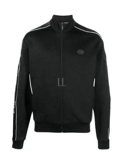 Logo Tape Track Jacket Black - OFF WHITE - BALAAN 2