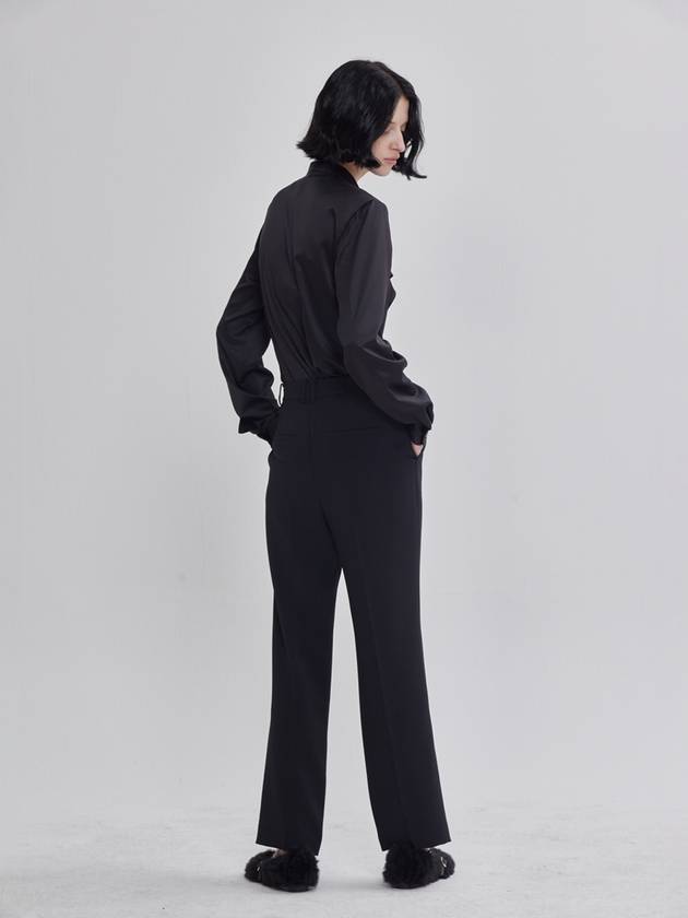 Signature Slim Straight Pants Black - LIE - BALAAN 3