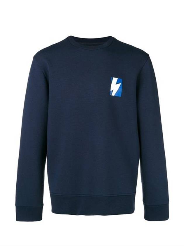 Lightning Sweatshirt Navy - NEIL BARRETT - BALAAN 6