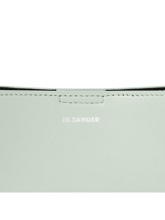 Women's Tangle Small Leather Shoulder Bag Pastel Grey - JIL SANDER - BALAAN 9