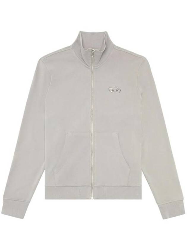 S-Genie Metallic Logo Zip Up Jacket Grey - DIESEL - BALAAN 2