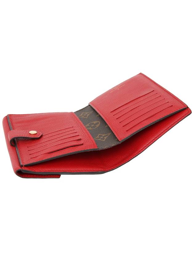 Monogram Palace Wallet 3 fold Red Medium - LOUIS VUITTON - BALAAN 5