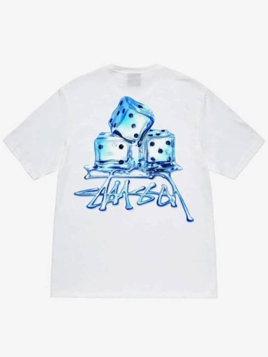 Melted Short Sleeve T-Shirt White - STUSSY - BALAAN 2