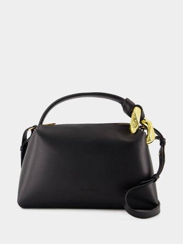 The Jwa Corner Crossbody - J.W. Anderson - Leather - Black - JW ANDERSON - BALAAN 1