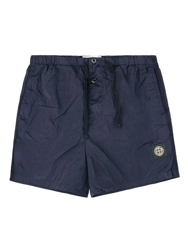 Waffen Patch Nylon Metal Swim Shorts Ink Blue - STONE ISLAND - BALAAN.