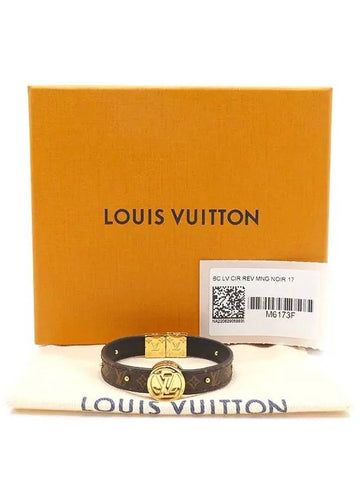 M6173F LV Circle Monogram Canvas Reversible Bracelet - LOUIS VUITTON - BALAAN 1