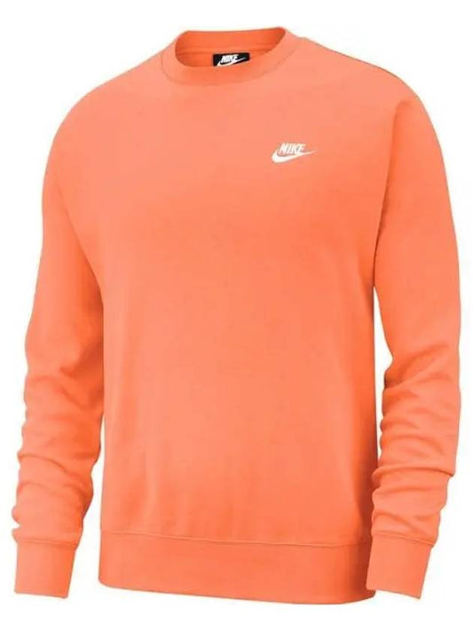 Sportswear Men's Club Fleece Crew Sweatshirt Orange - NIKE - BALAAN 2