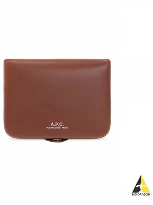 Josh Leather Coin Wallet Hazelnut - A.P.C. - BALAAN 2