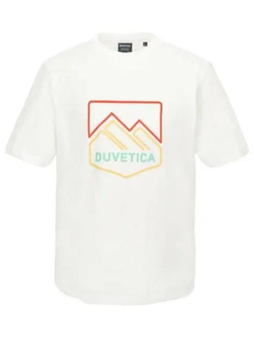 Ondaba Light Ivory Men s Short Sleeve T Shirt - DUVETICA - BALAAN 1