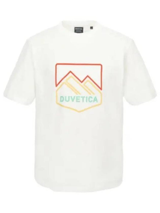 Ondaba Light Ivory Men s Short Sleeve T Shirt - DUVETICA - BALAAN 1