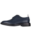 Pebbled Leather Derby Navy - THOM BROWNE - BALAAN 4