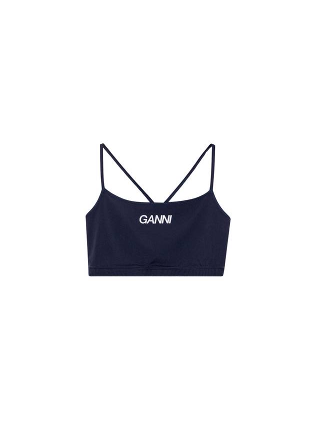 Active Strap Sleeveless Navy - GANNI - BALAAN 2