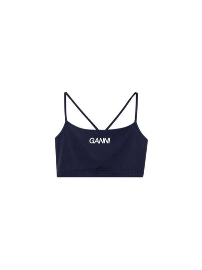 Active Strap Sleeveless Navy - GANNI - BALAAN 2