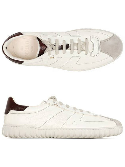 Brown Tab Leather Low Top Sneakers White - BERLUTI - BALAAN 2