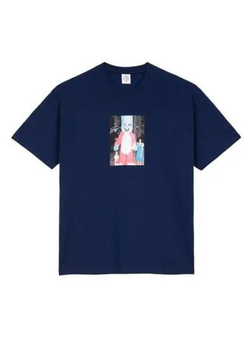 POLAR Bunny Short Sleeve T Shirt Dark Blue - POLAR SKATE CO. - BALAAN 1