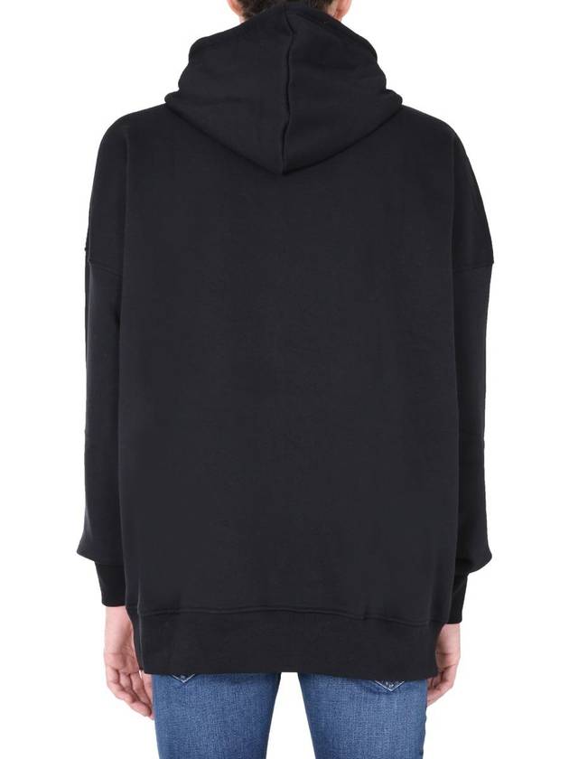 Men's Neromantic Print Hoodie Black - DIESEL - BALAAN 4