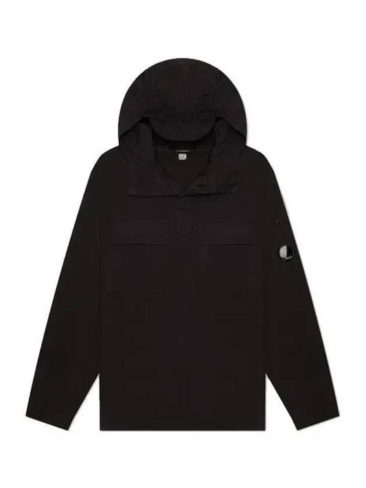 Lens Wappen Shirt Anorak Black - CP COMPANY - BALAAN 1