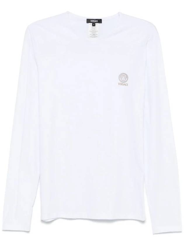 Long sleeve crew neck t-shirt AU101971A10011_A1001 - VERSACE - BALAAN 3