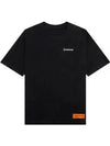 Logo Patch Short Sleeve T-Shirt Black - HERON PRESTON - BALAAN 2