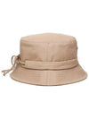 Le Bob Gadjo Bow Bucket Hat Beige - JACQUEMUS - BALAAN 3