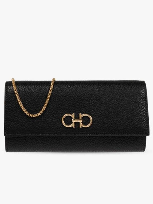 Ferragamo chain Gancini wallet cross bag black 220636 770374 - SALVATORE FERRAGAMO - BALAAN 2