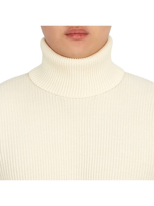 Men's Logo Patch Turtleneck White - STONE ISLAND - BALAAN 7