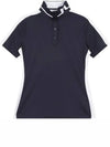 Women's PIP Short Sleeve Polo Shirt Navy - J.LINDEBERG - BALAAN 2