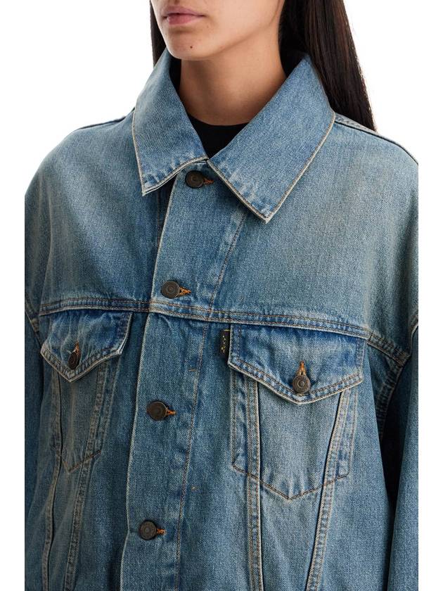 denim boxy jacket with spencer - HAIKURE - BALAAN 4