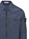 Nylon Metal Econyl Regenerated Zip-Up Jacket Blue - STONE ISLAND - BALAAN 7