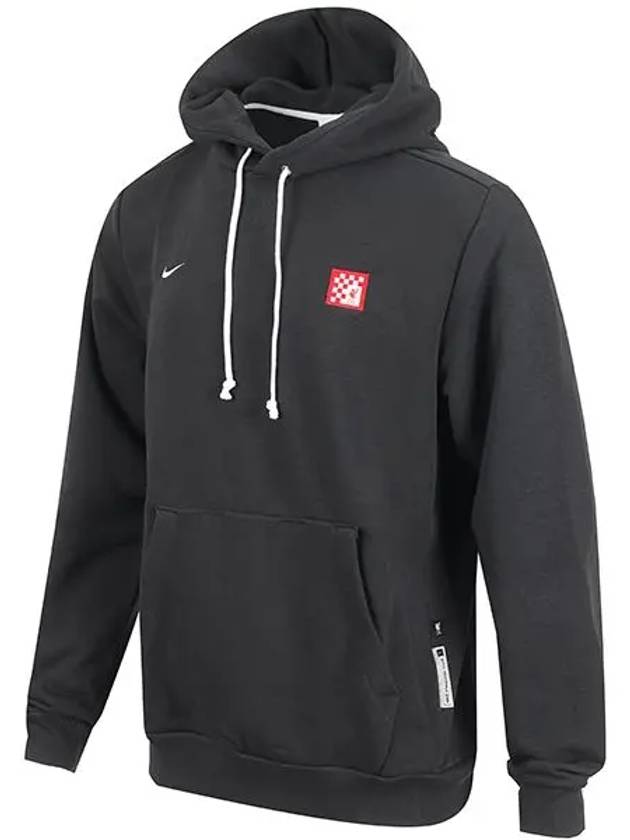 Liverpool FC Standard Issue 3rd Dry Fit Soccer Pullover Hoodie M Dark Smoke Gray FZ8661 071 - NIKE - BALAAN 3