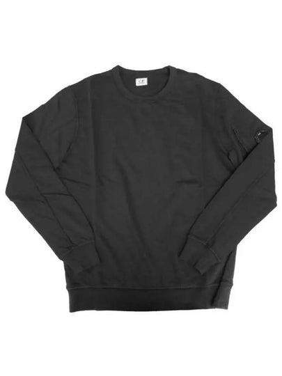 Light Fleece Sweatshirt Black - CP COMPANY - BALAAN 2