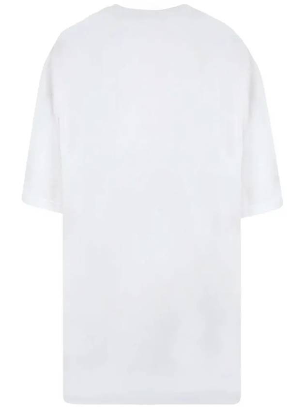 Burger Print Logo Short Sleeve T-Shirt Optic White - ACNE STUDIOS - BALAAN 4