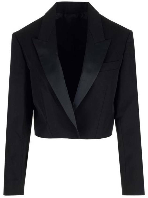 Women s Olendi Cropped Blazer Jacket Black - ISABEL MARANT - BALAAN 2